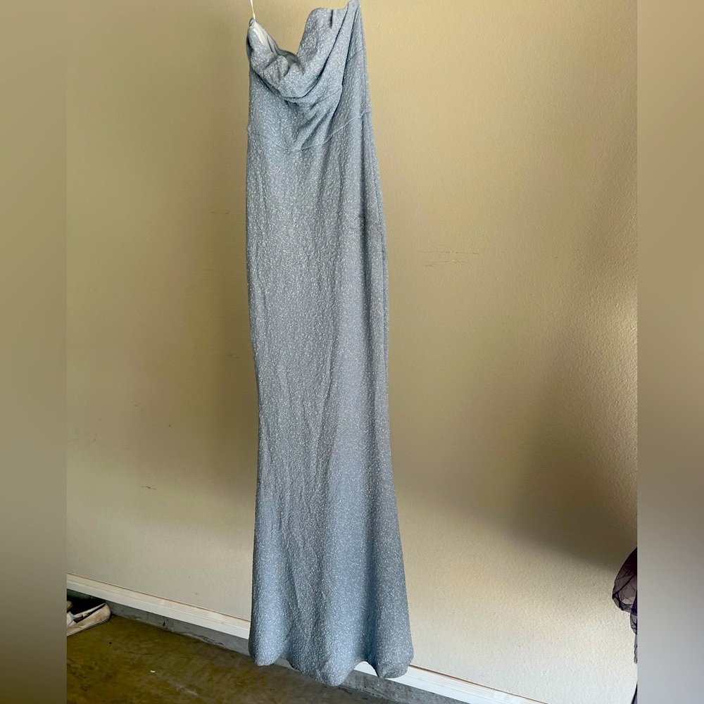 Blue dress with glitter